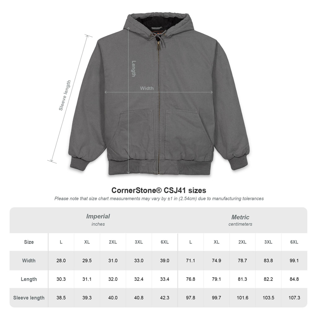 Hooded Work Jacket — Embroidered 'E' Duck Cloth Hooded Jacket
