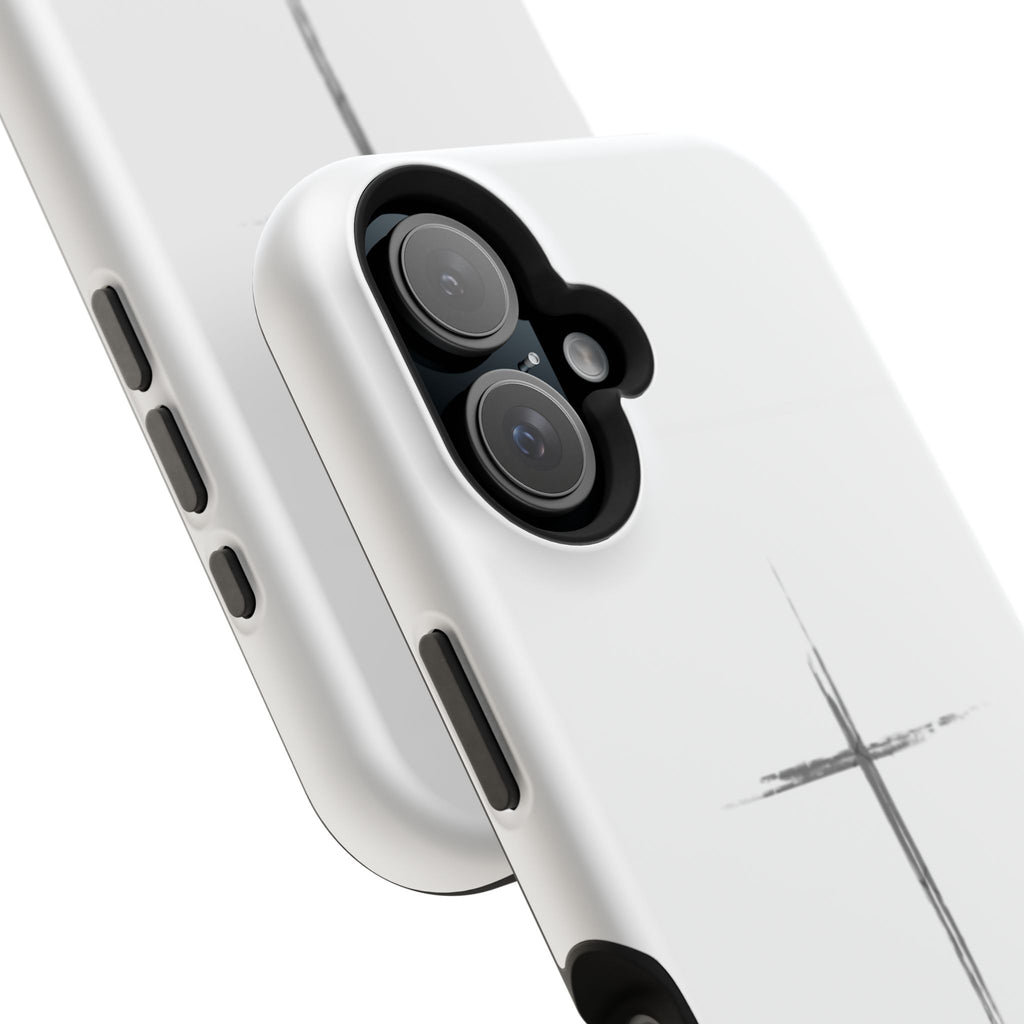 Phone Case — Minimalist Cross Magnetic Impact-Resistant Case
