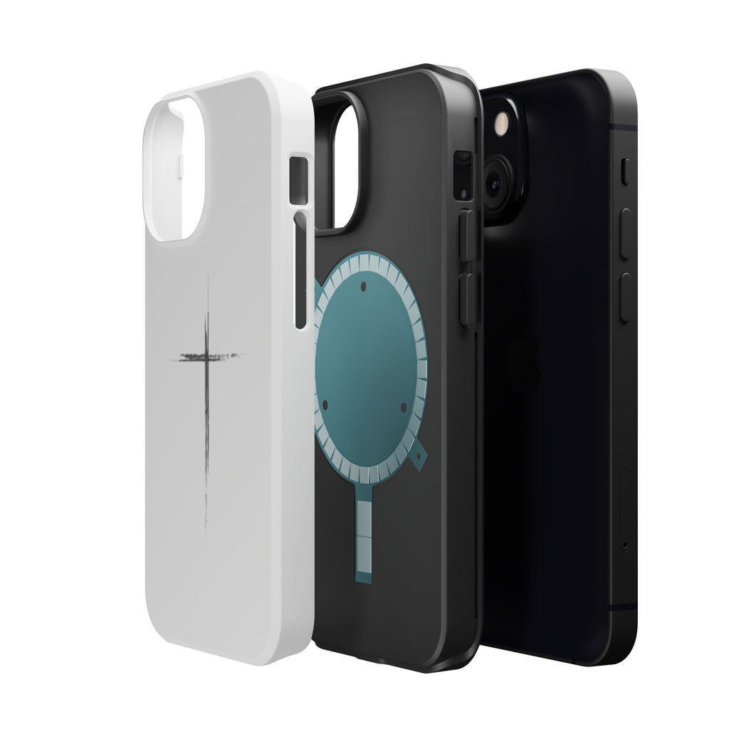 Phone Case — Minimalist Cross Magnetic Impact-Resistant Case