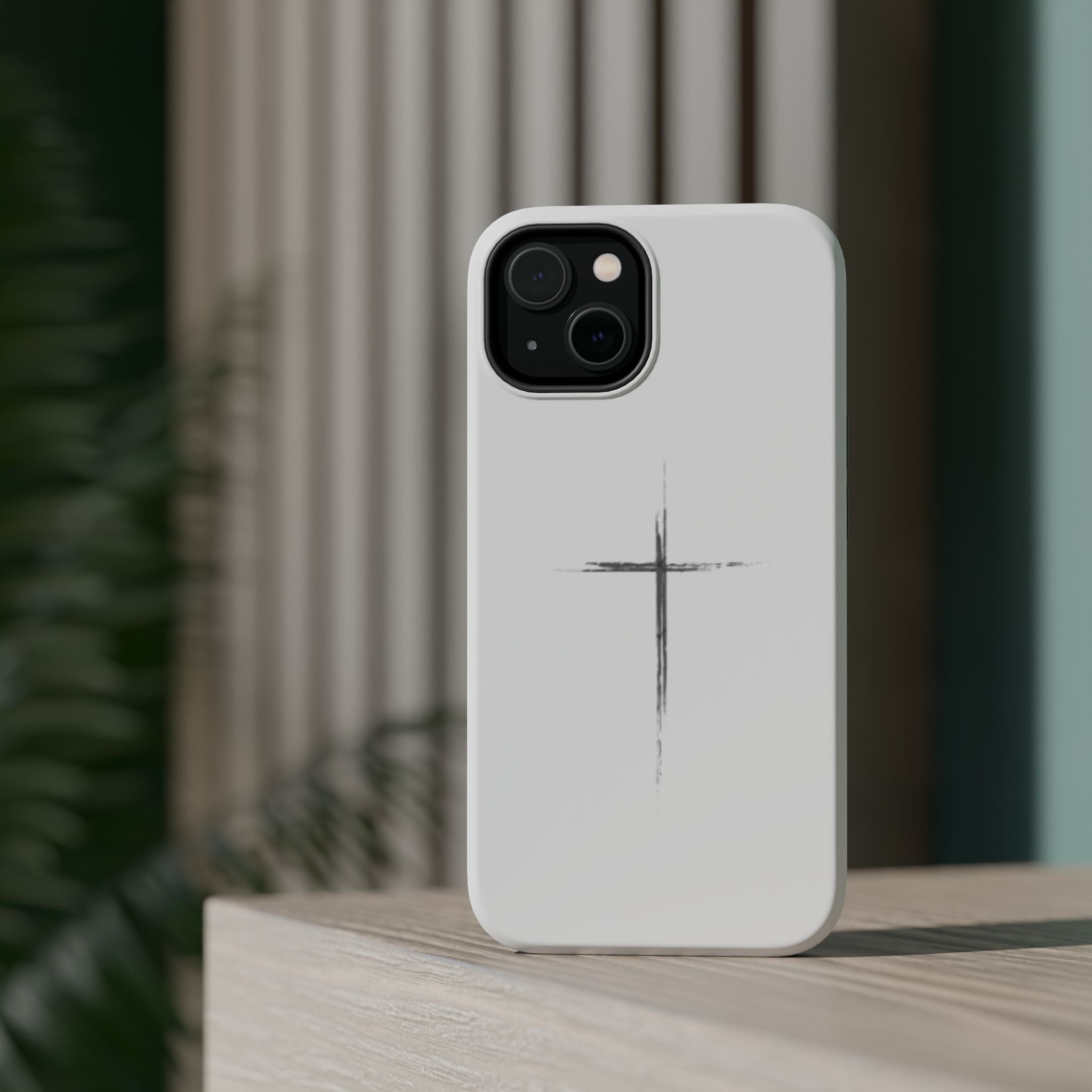 Phone Case — Minimalist Cross Magnetic Impact-Resistant Case