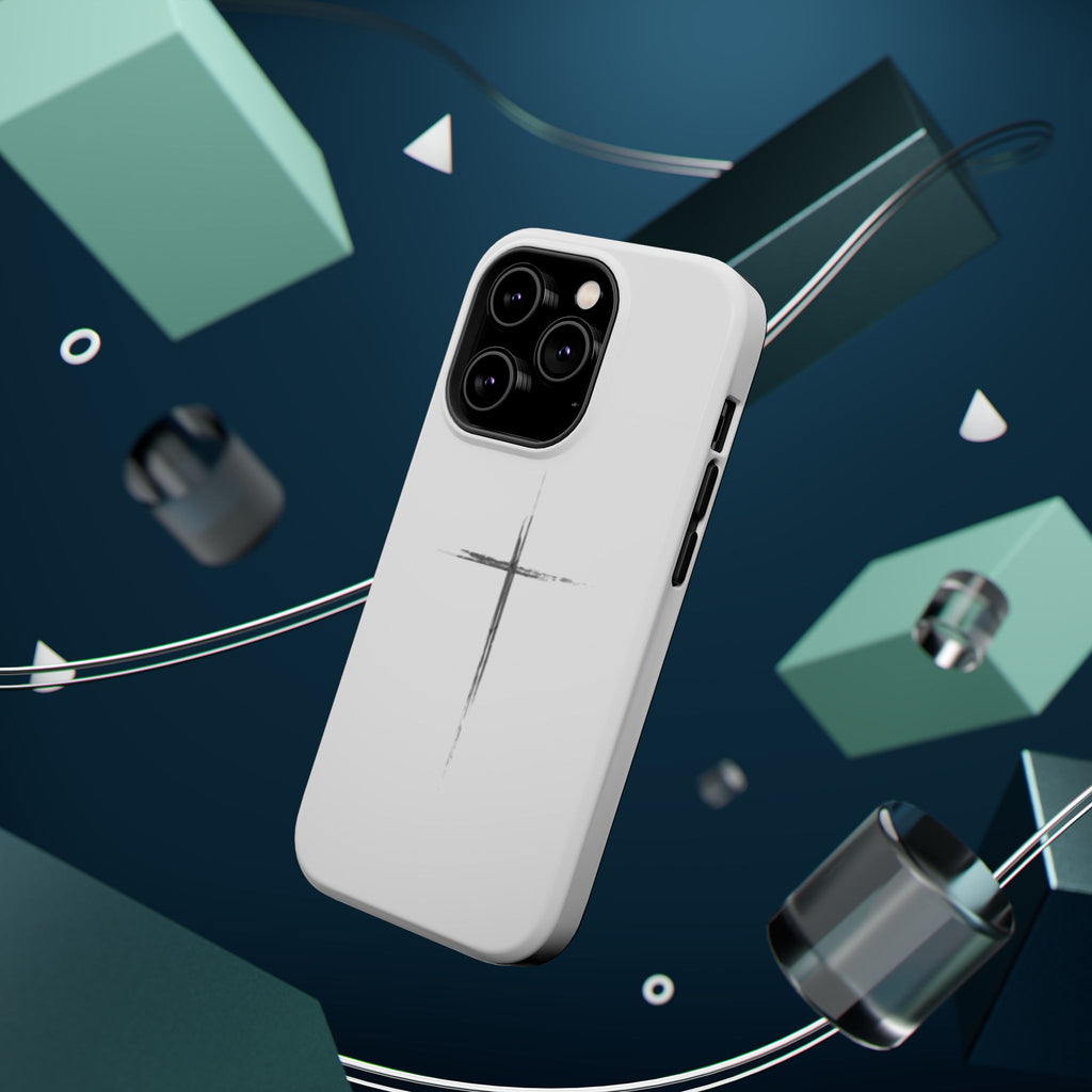Phone Case — Minimalist Cross Magnetic Impact-Resistant Case