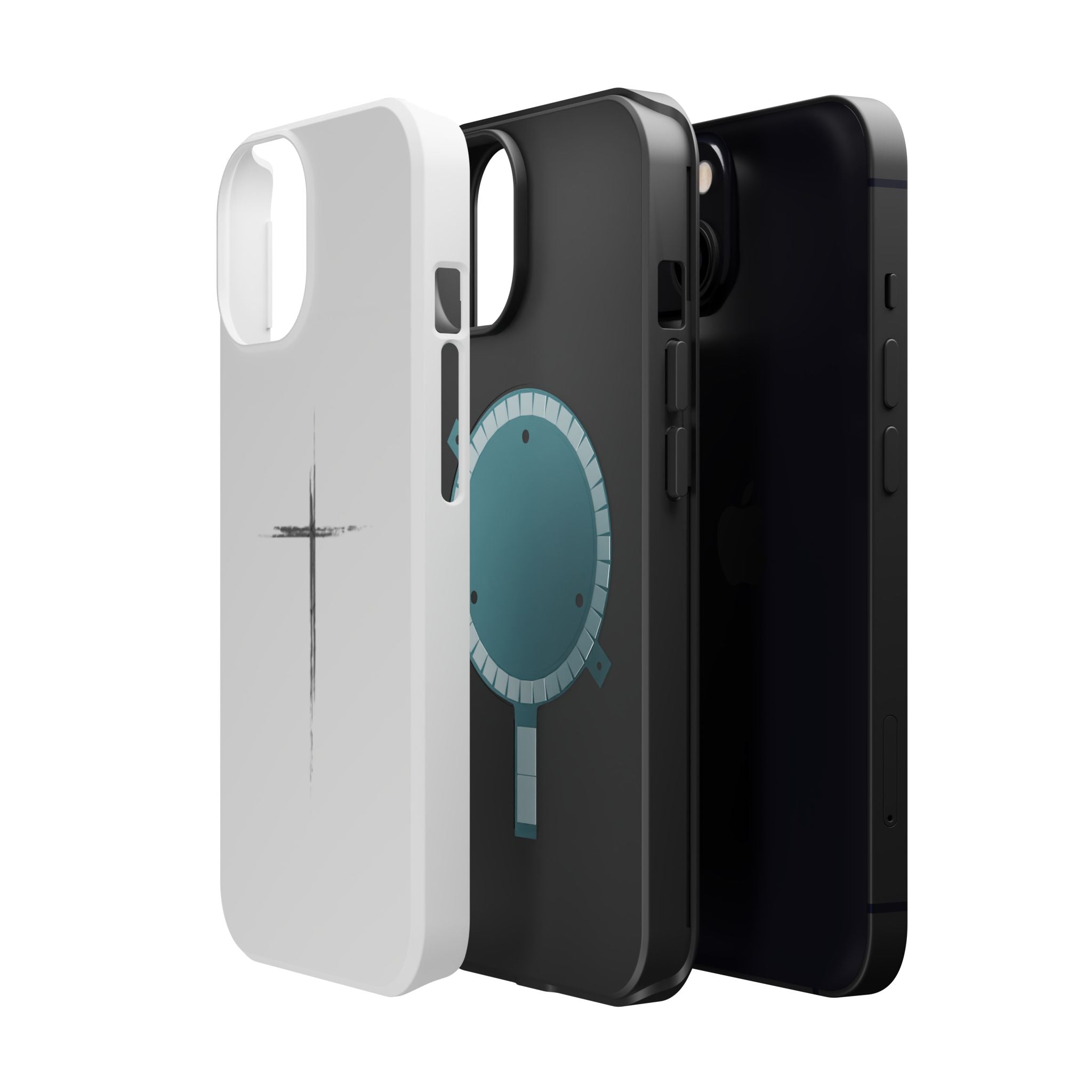 Phone Case — Minimalist Cross Magnetic Impact-Resistant Case