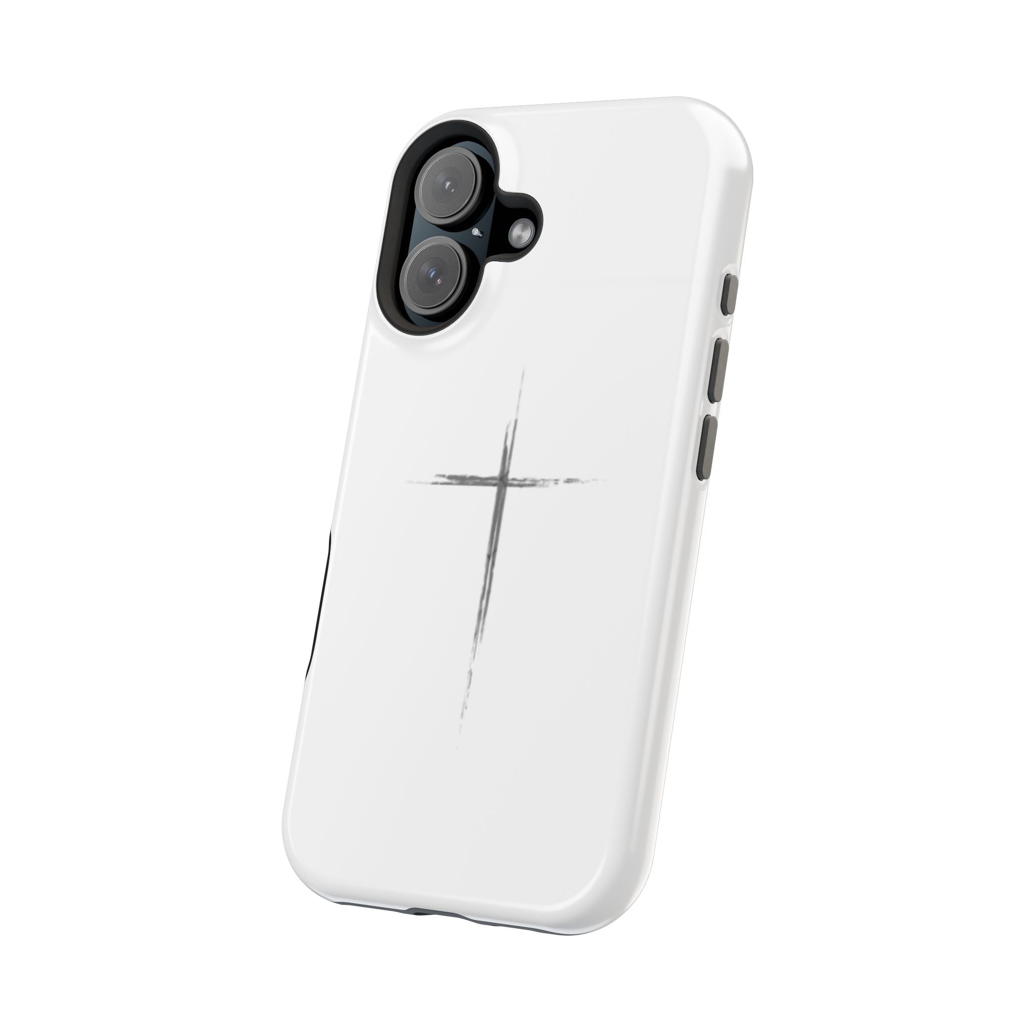 Phone Case — Minimalist Cross Magnetic Impact-Resistant Case