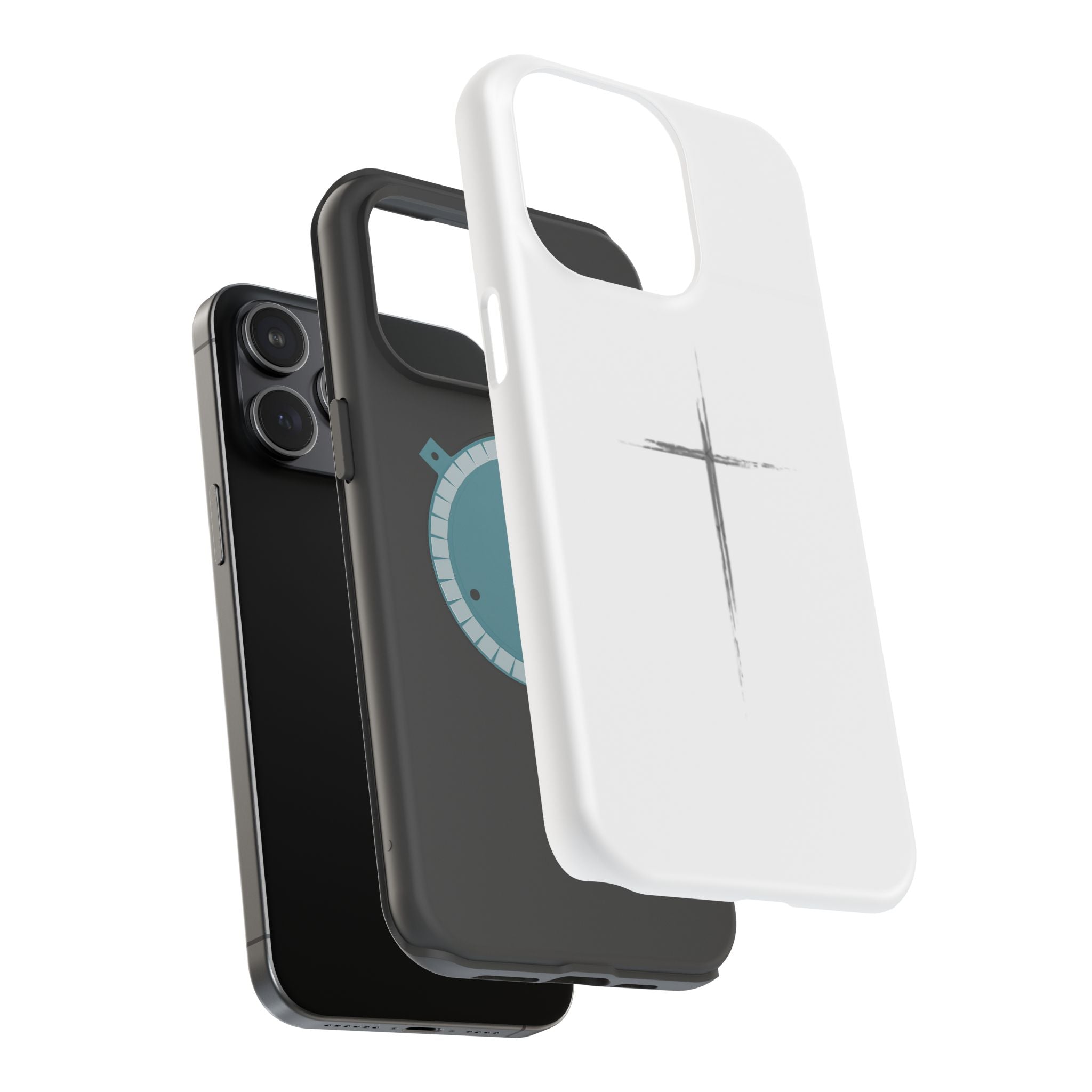 Phone Case — Minimalist Cross Magnetic Impact-Resistant Case