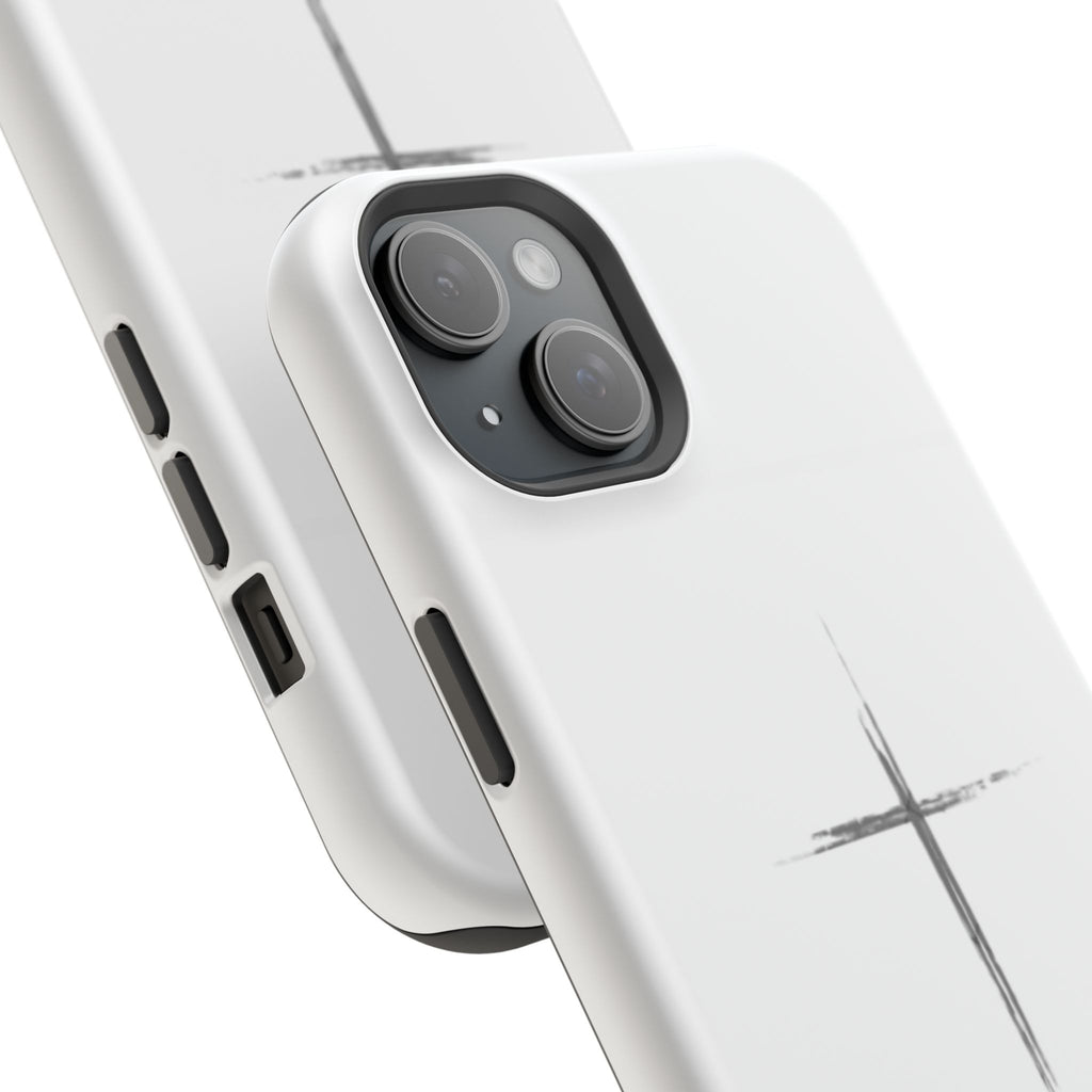 Phone Case — Minimalist Cross Magnetic Impact-Resistant Case