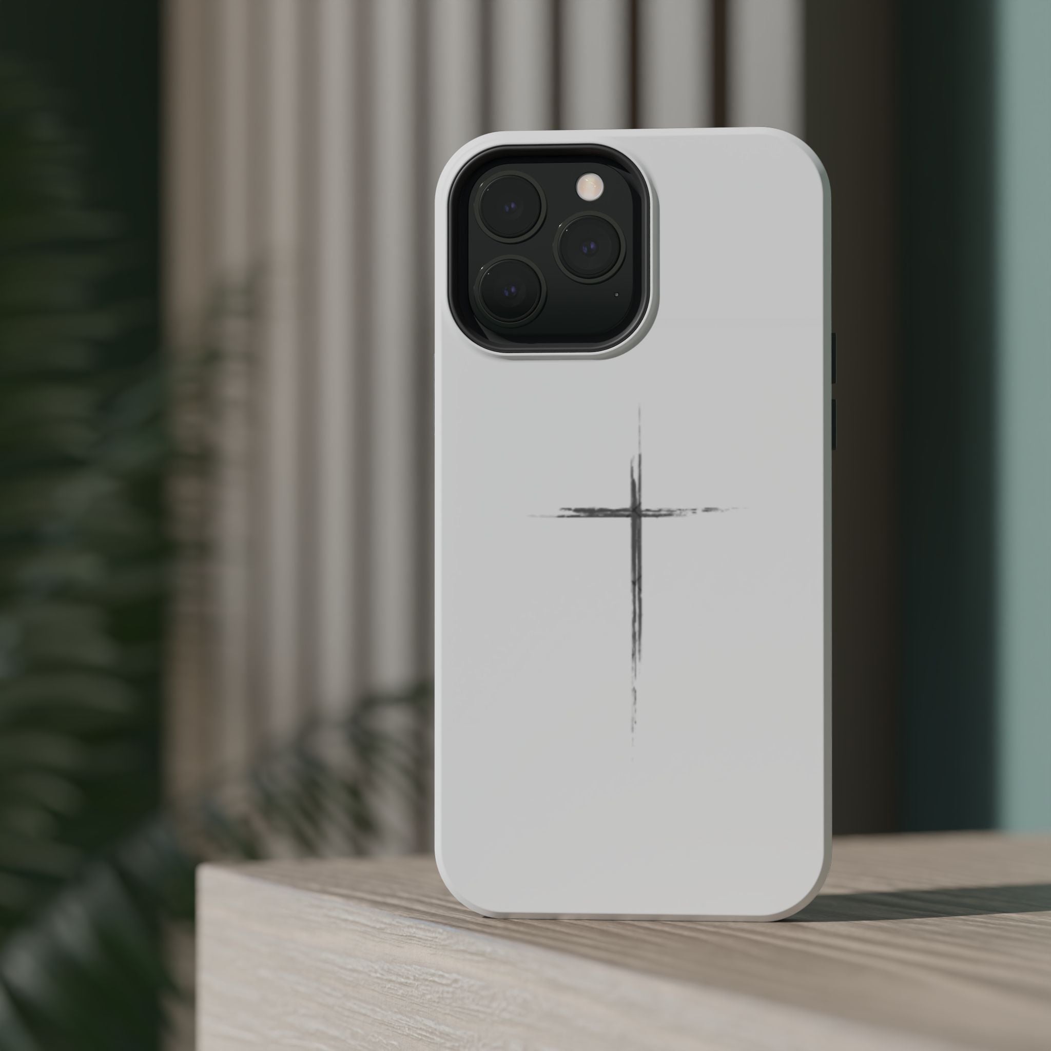 Phone Case — Minimalist Cross Magnetic Impact-Resistant Case