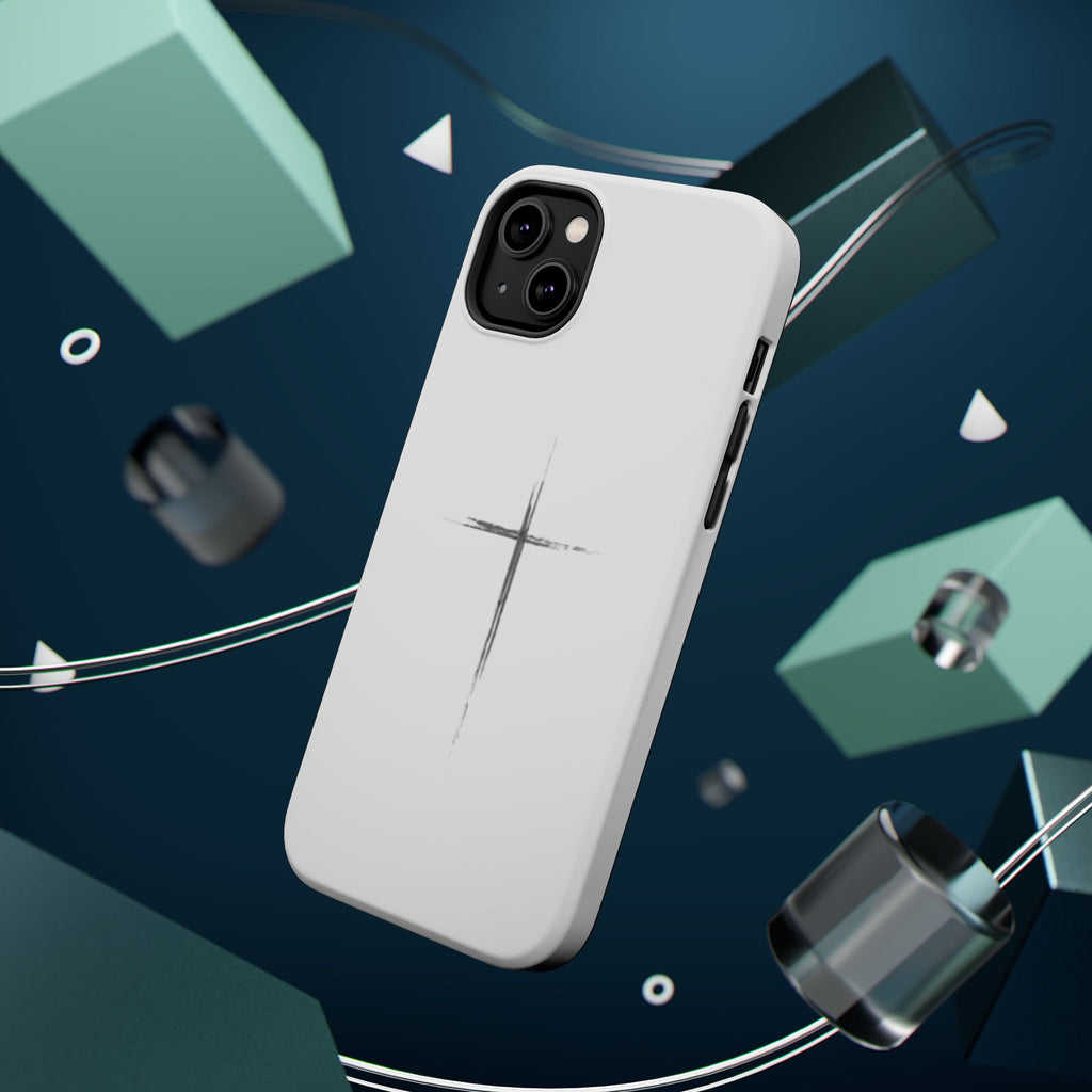 Phone Case — Minimalist Cross Magnetic Impact-Resistant Case