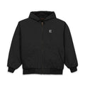 Hooded Work Jacket — Embroidered 'E' Duck Cloth Hooded Jacket