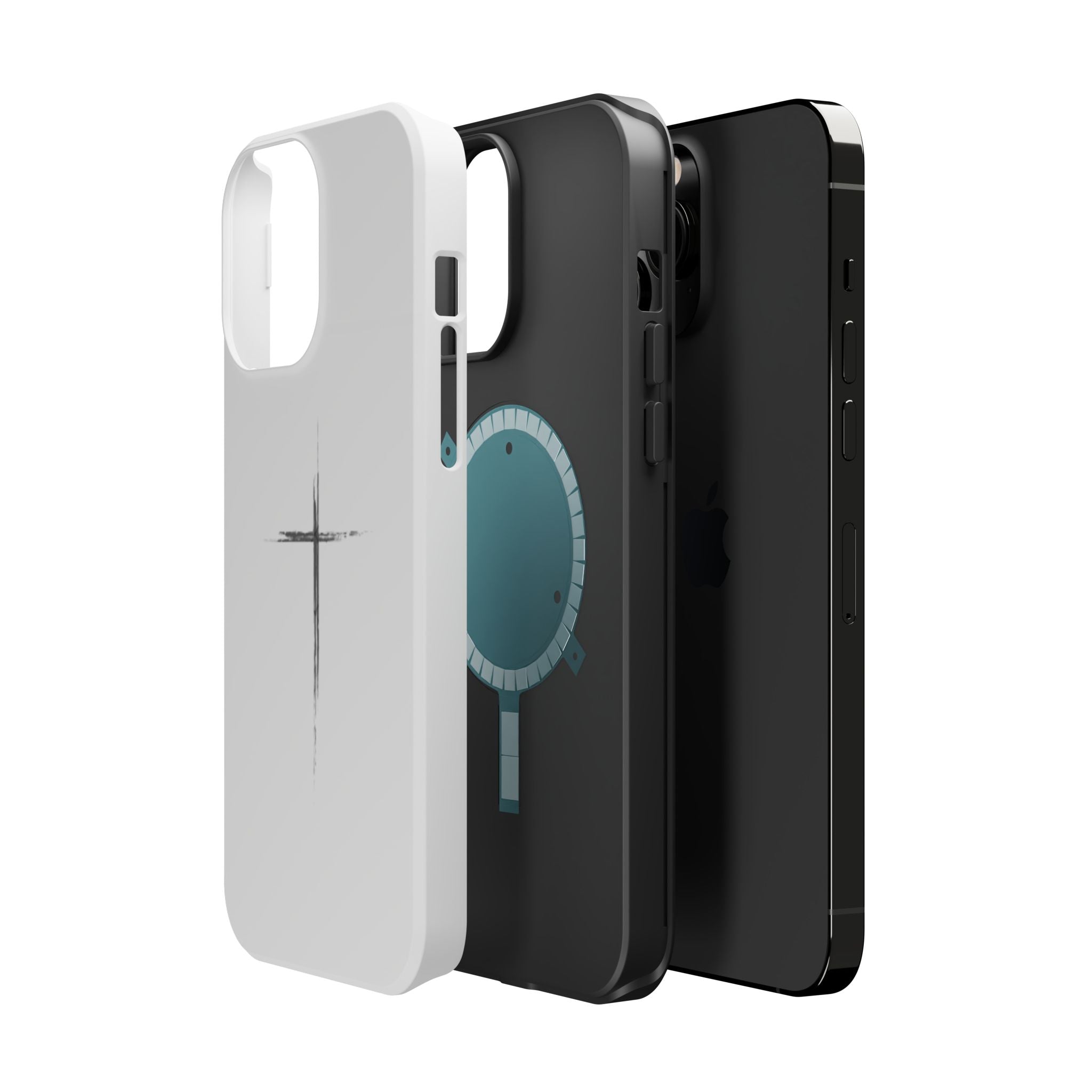 Phone Case — Minimalist Cross Magnetic Impact-Resistant Case