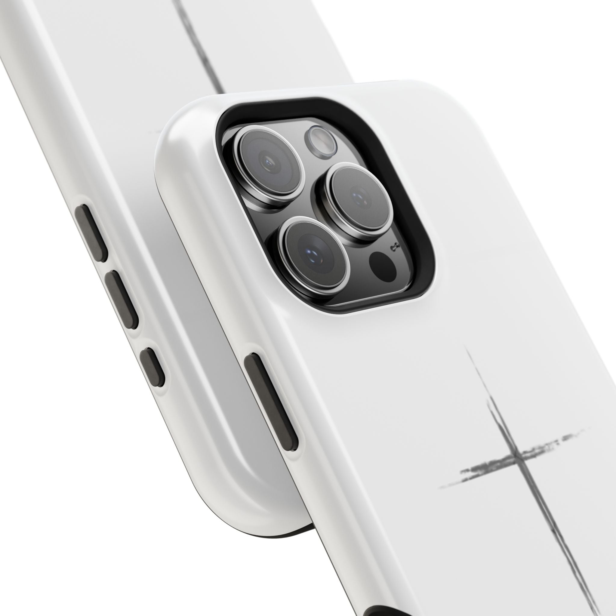 Phone Case — Minimalist Cross Magnetic Impact-Resistant Case