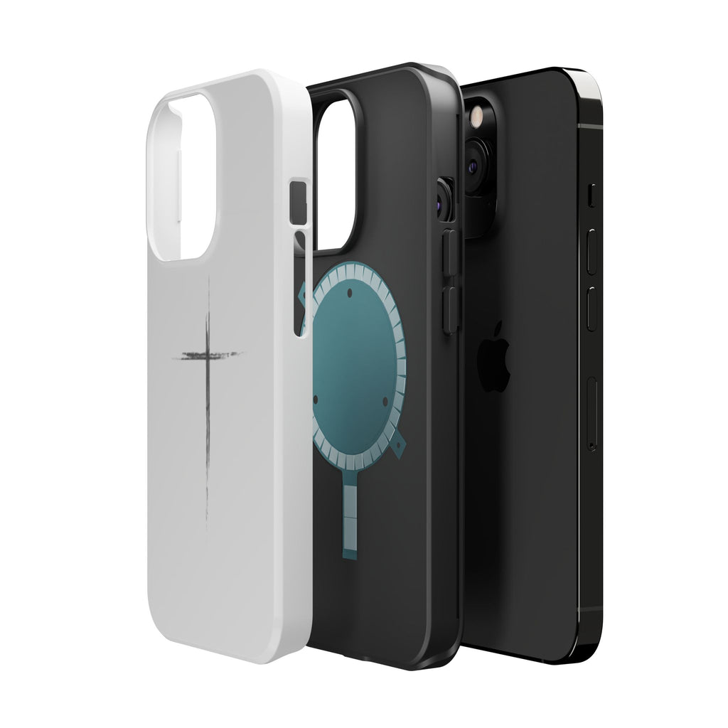 Phone Case — Minimalist Cross Magnetic Impact-Resistant Case