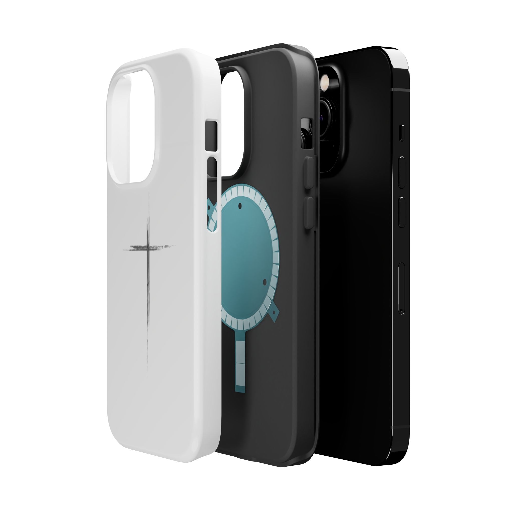 Phone Case — Minimalist Cross Magnetic Impact-Resistant Case