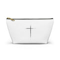 Jesus Is King Cross Accessory Pouch — Small T‑Bottom Faith Cosmetic Bag