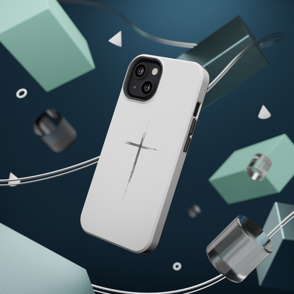 Phone Case — Minimalist Cross Magnetic Impact-Resistant Case
