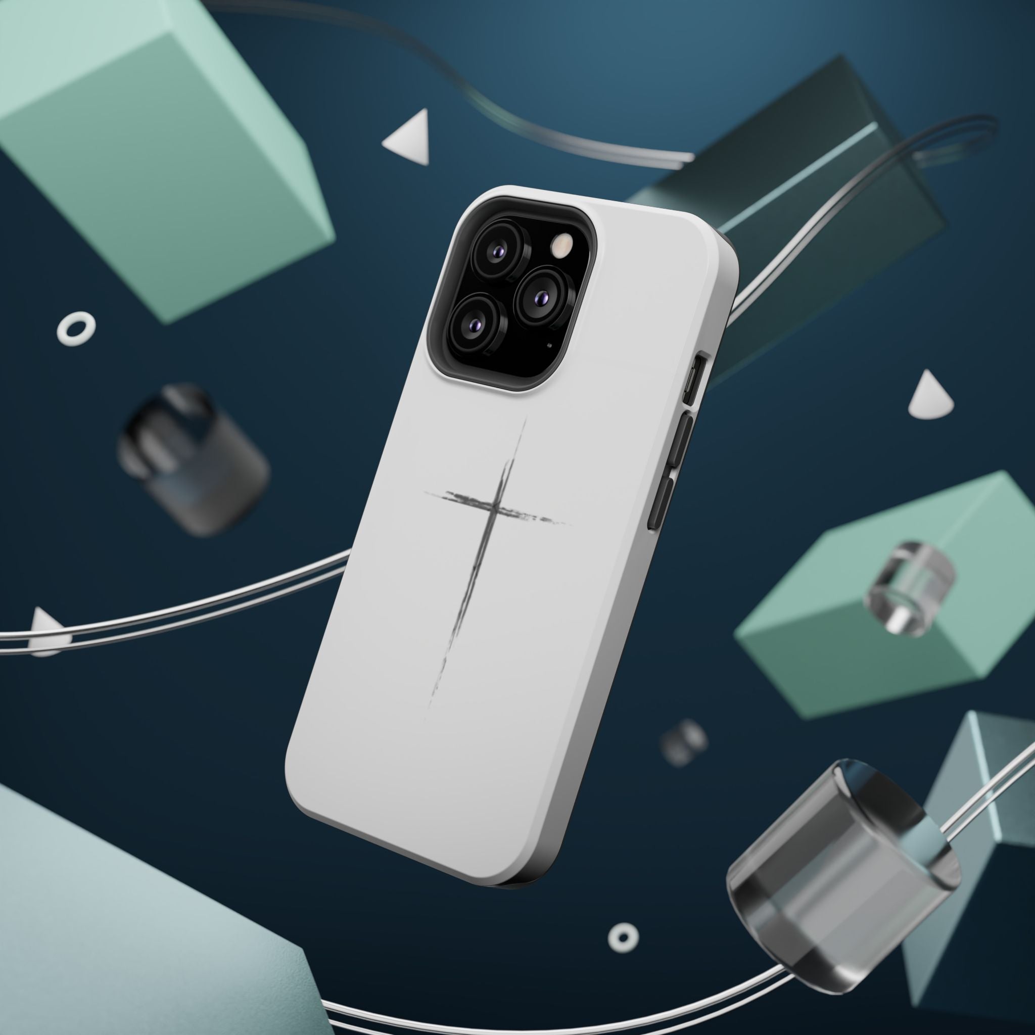 Phone Case — Minimalist Cross Magnetic Impact-Resistant Case