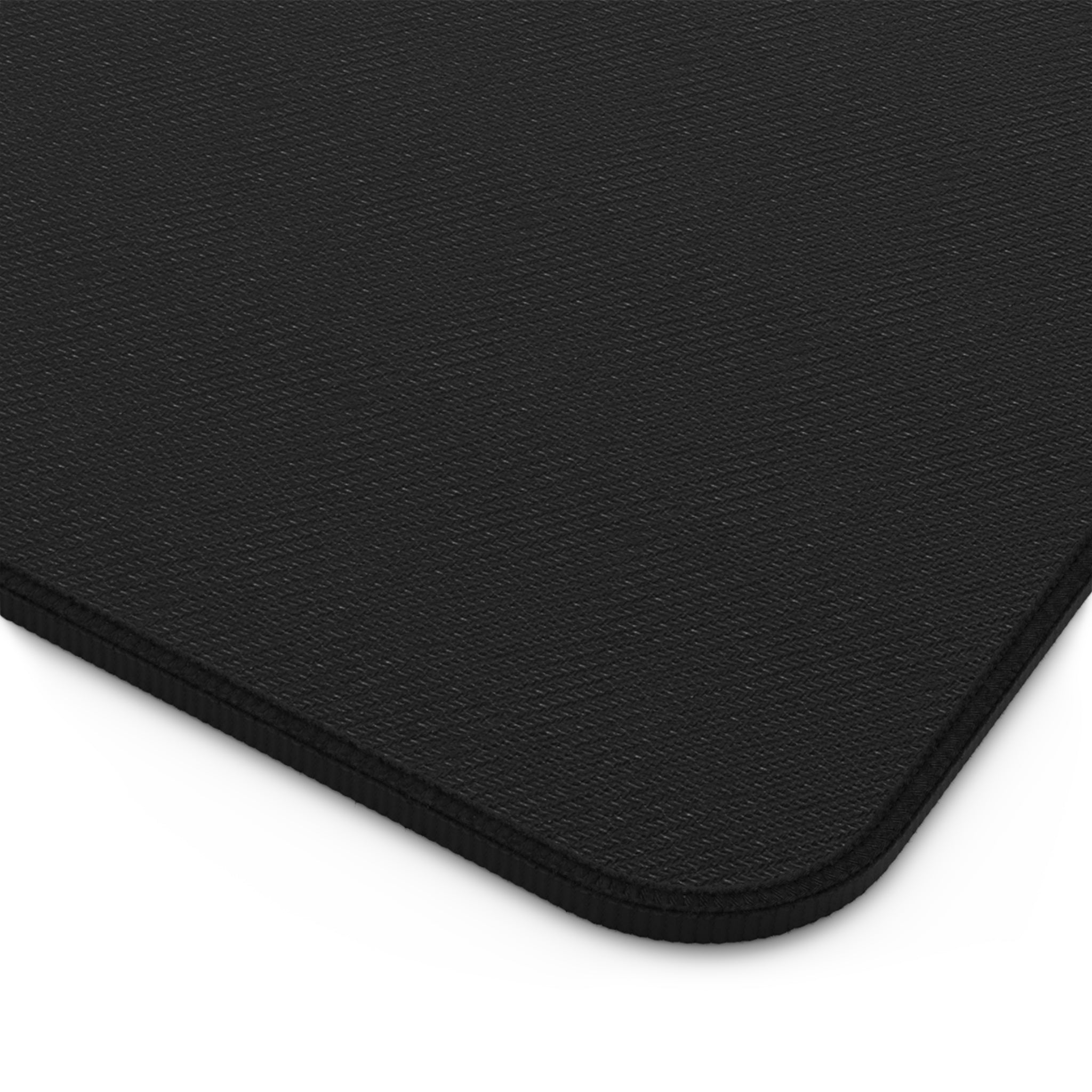 Minimal White Desk Mat with Subtle Spark Accent