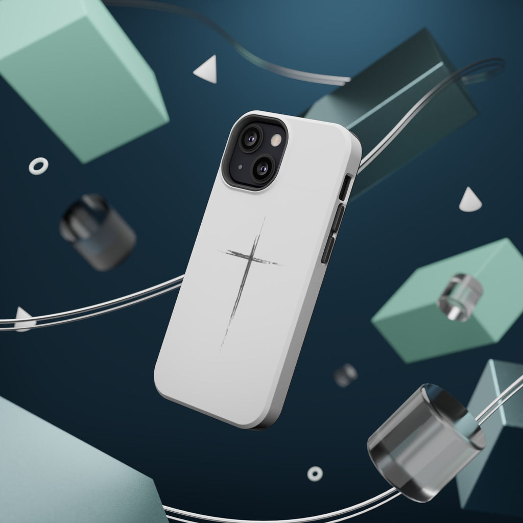 Phone Case — Minimalist Cross Magnetic Impact-Resistant Case