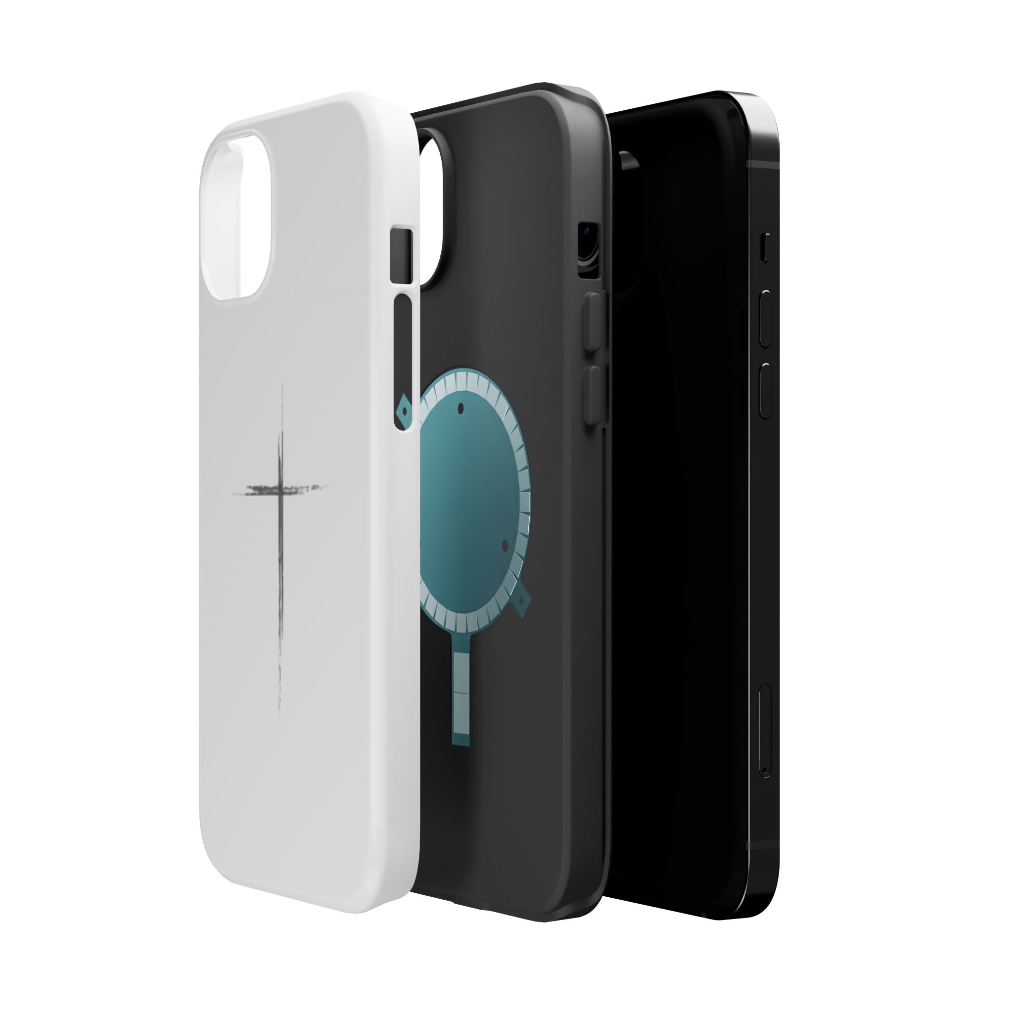 Phone Case — Minimalist Cross Magnetic Impact-Resistant Case