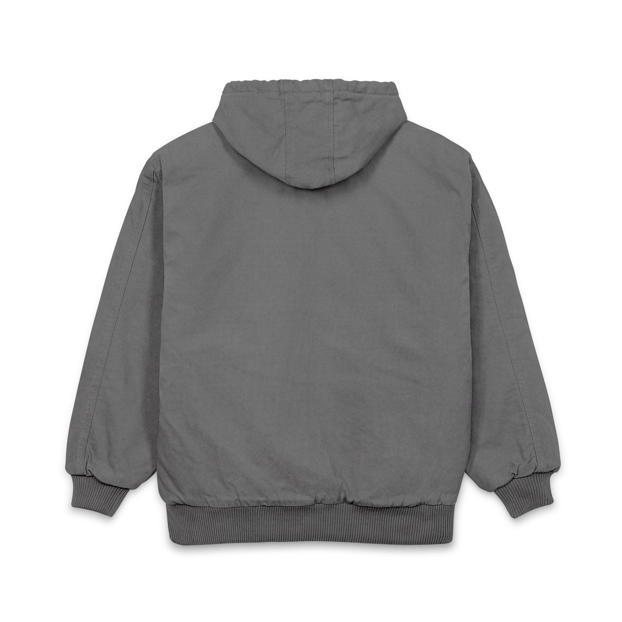 Hooded Work Jacket — Embroidered 'E' Duck Cloth Hooded Jacket
