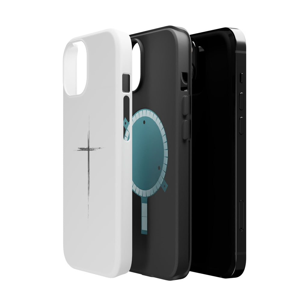 Phone Case — Minimalist Cross Magnetic Impact-Resistant Case