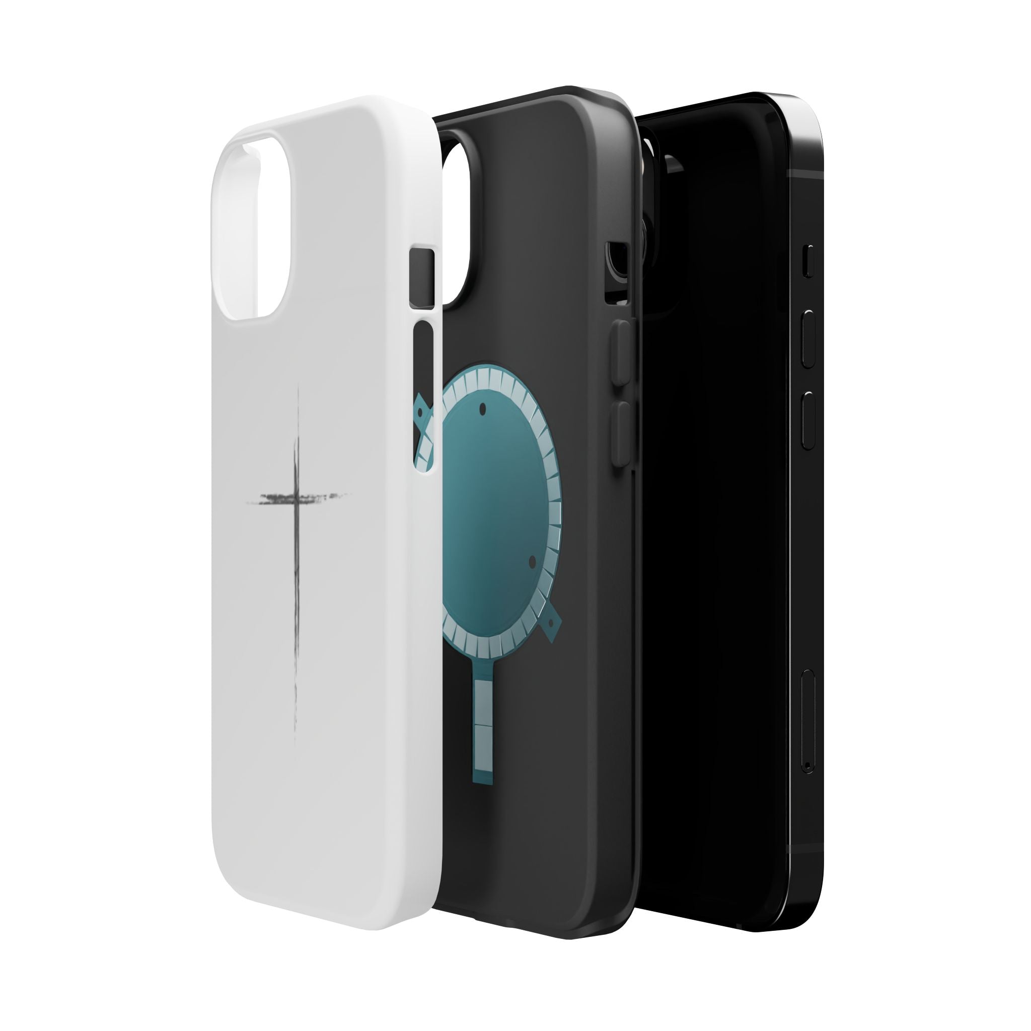 Phone Case — Minimalist Cross Magnetic Impact-Resistant Case