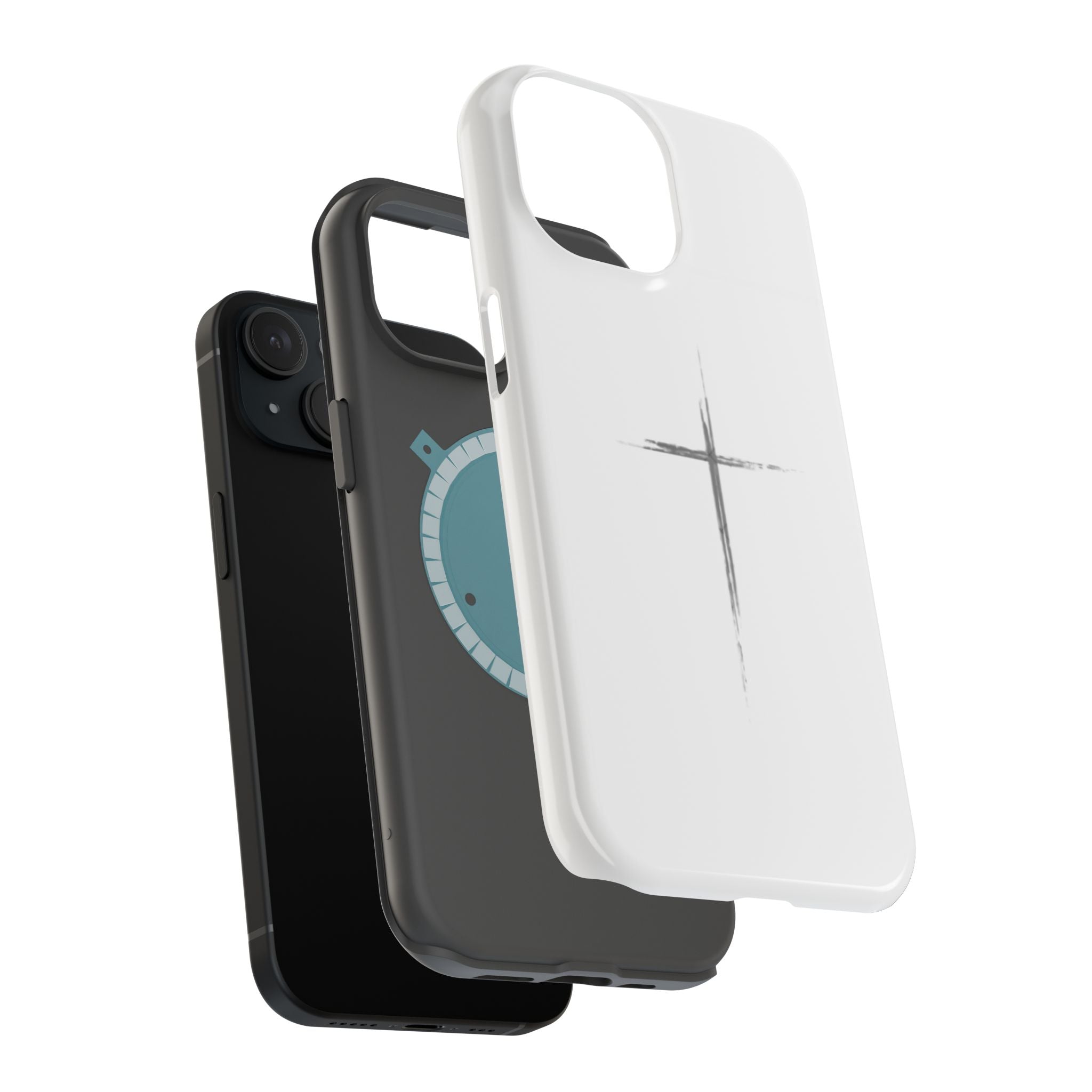Phone Case — Minimalist Cross Magnetic Impact-Resistant Case