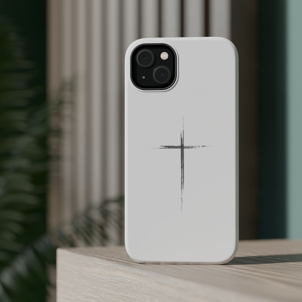 Phone Case — Minimalist Cross Magnetic Impact-Resistant Case