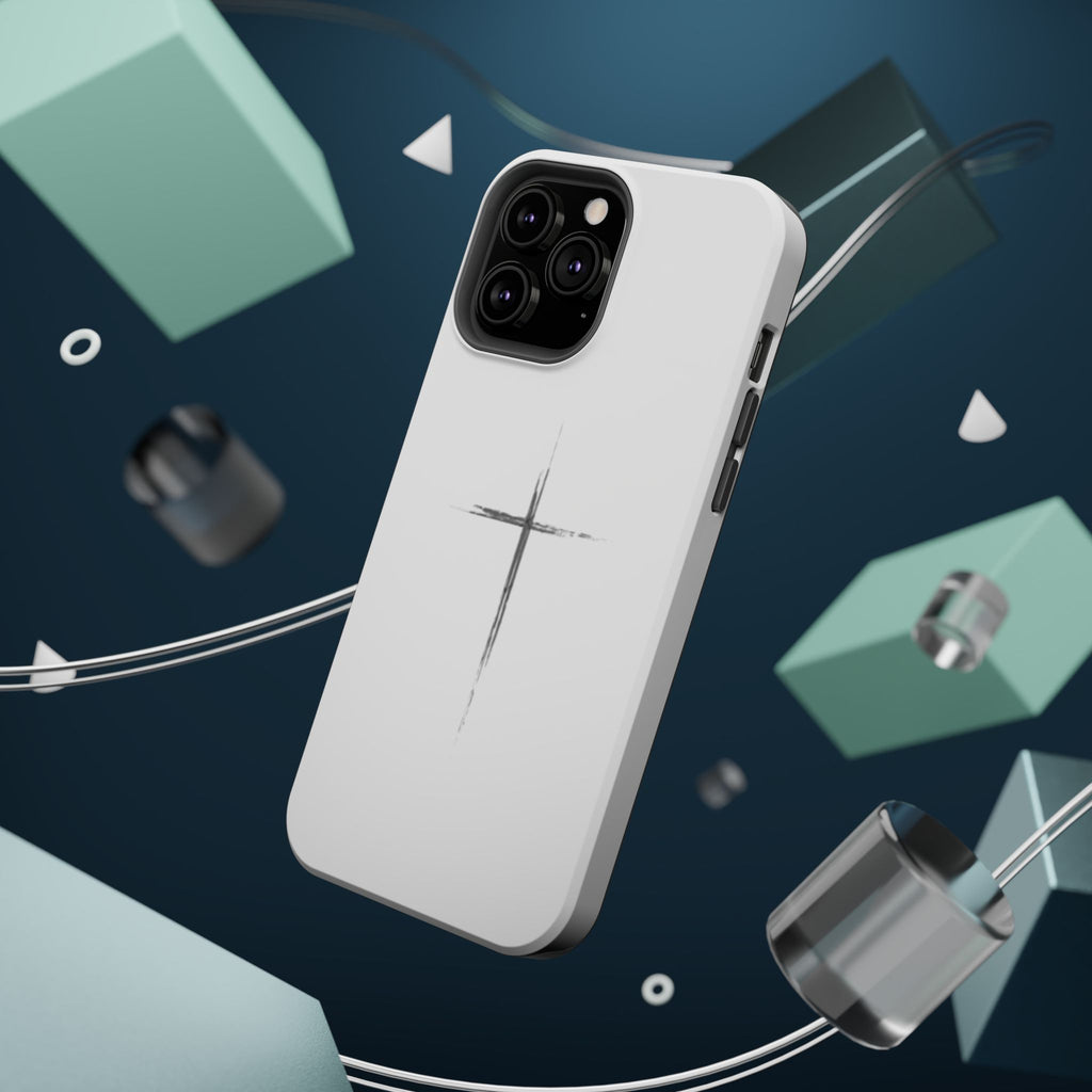 Phone Case — Minimalist Cross Magnetic Impact-Resistant Case