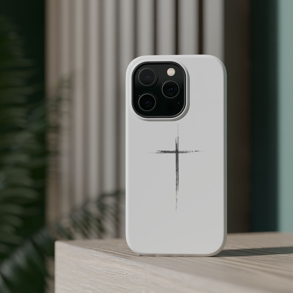 Phone Case — Minimalist Cross Magnetic Impact-Resistant Case