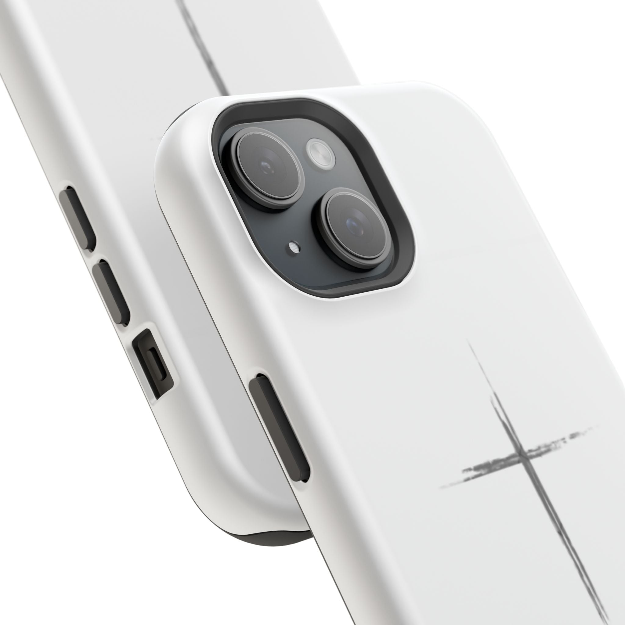 Phone Case — Minimalist Cross Magnetic Impact-Resistant Case