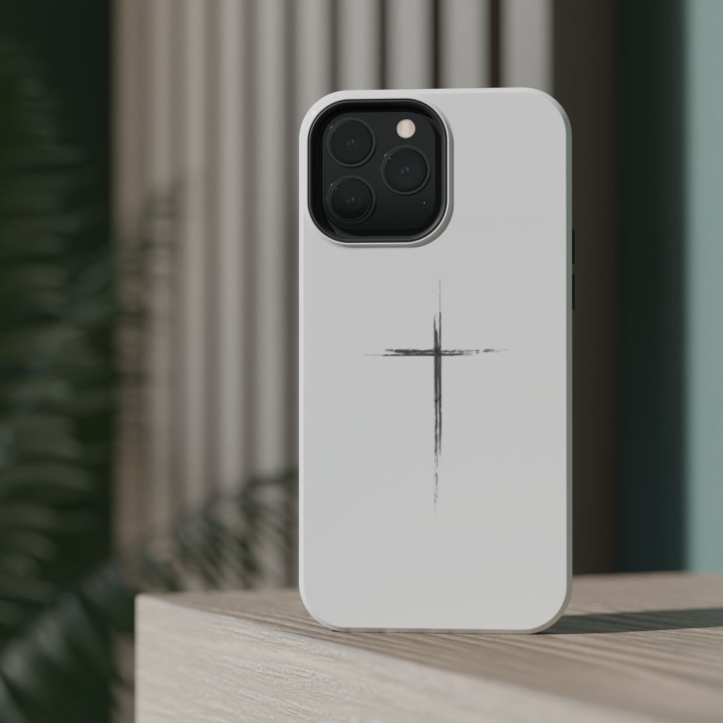 Phone Case — Minimalist Cross Magnetic Impact-Resistant Case