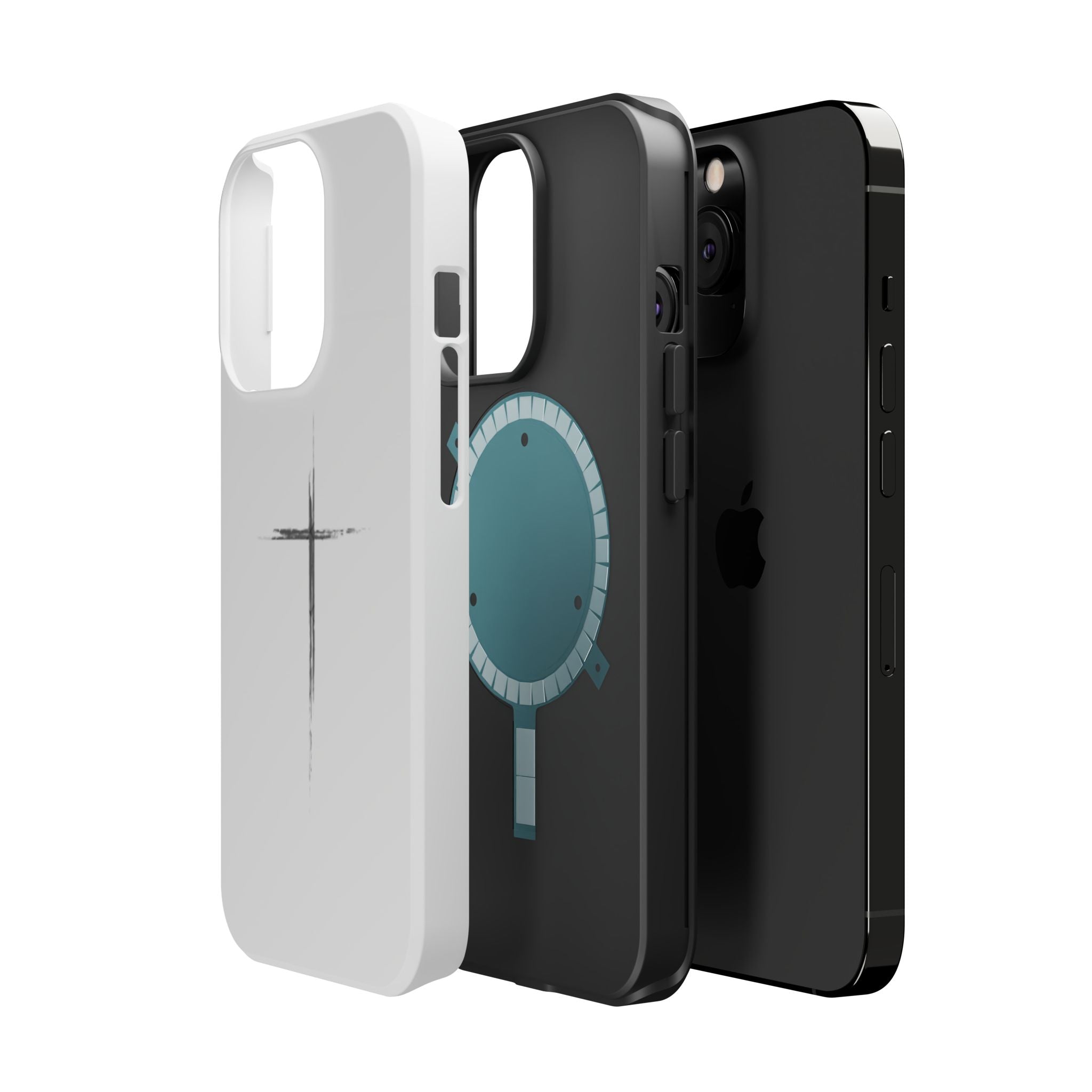 Phone Case — Minimalist Cross Magnetic Impact-Resistant Case
