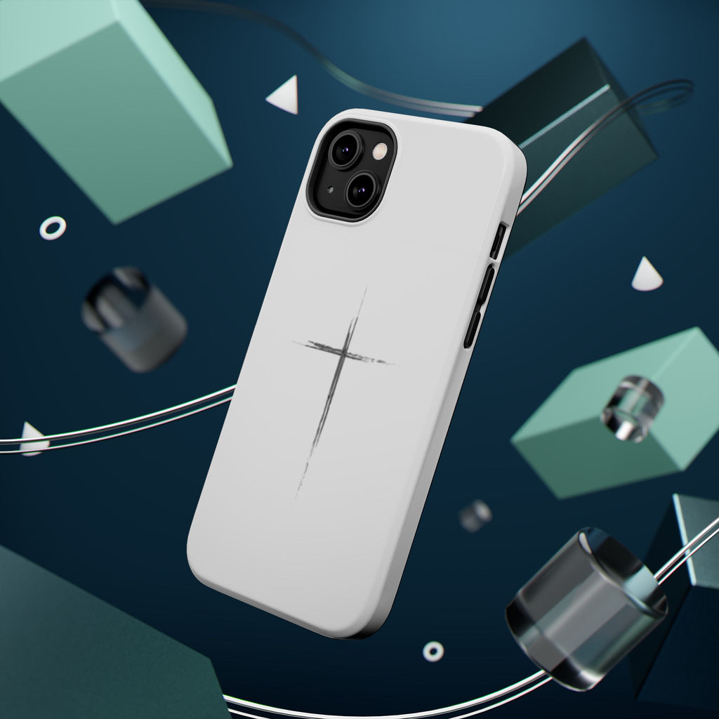 Phone Case — Minimalist Cross Magnetic Impact-Resistant Case