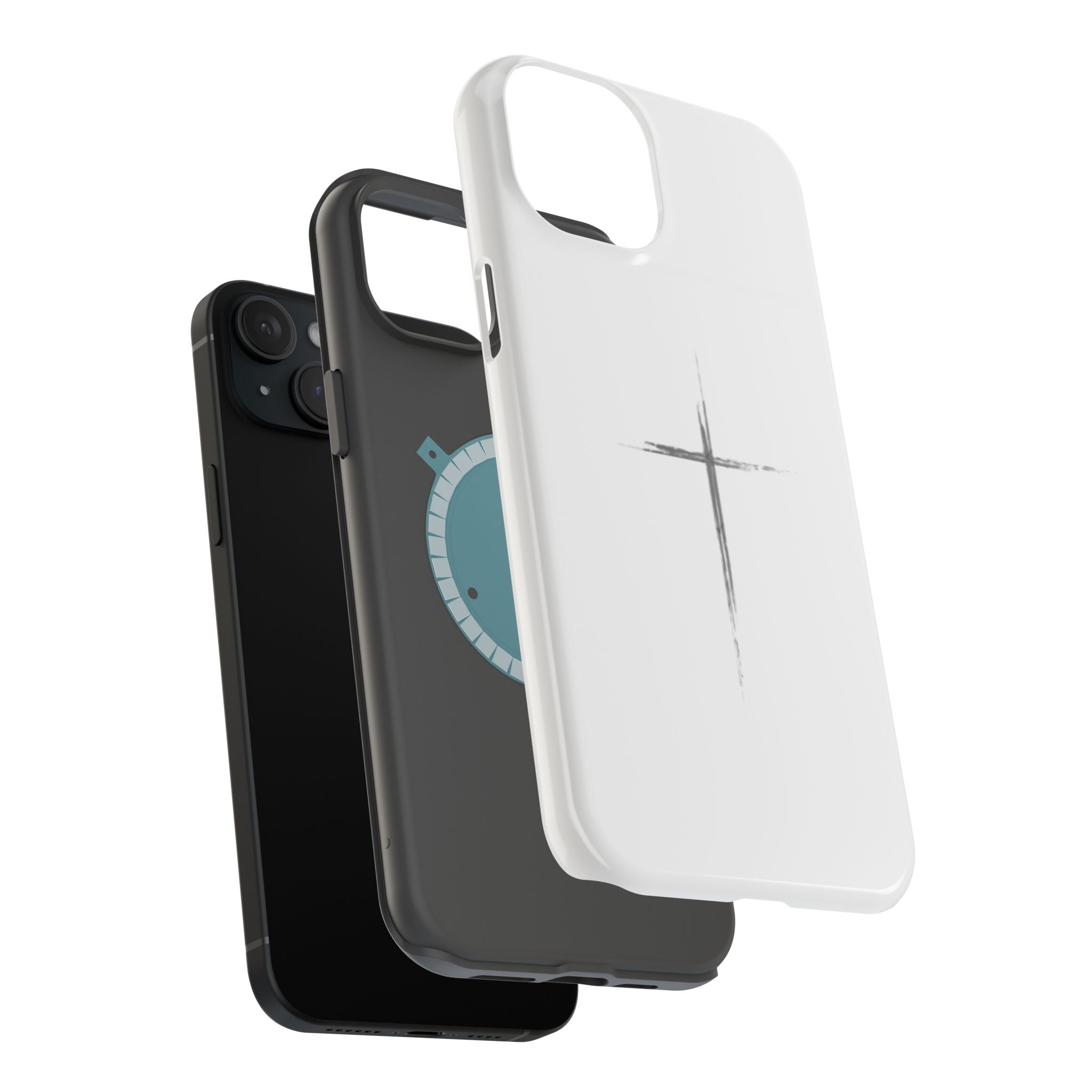 Phone Case — Minimalist Cross Magnetic Impact-Resistant Case