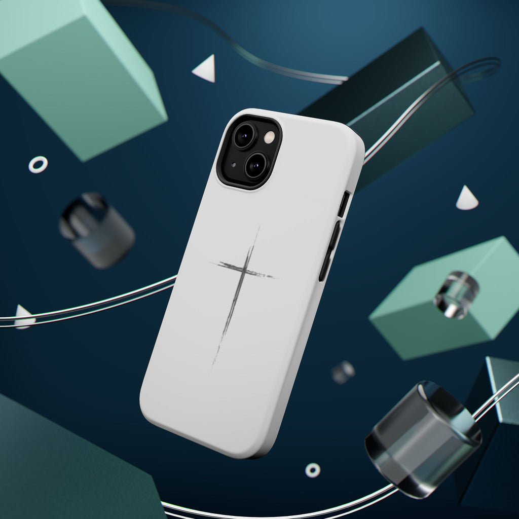 Phone Case — Minimalist Cross Magnetic Impact-Resistant Case