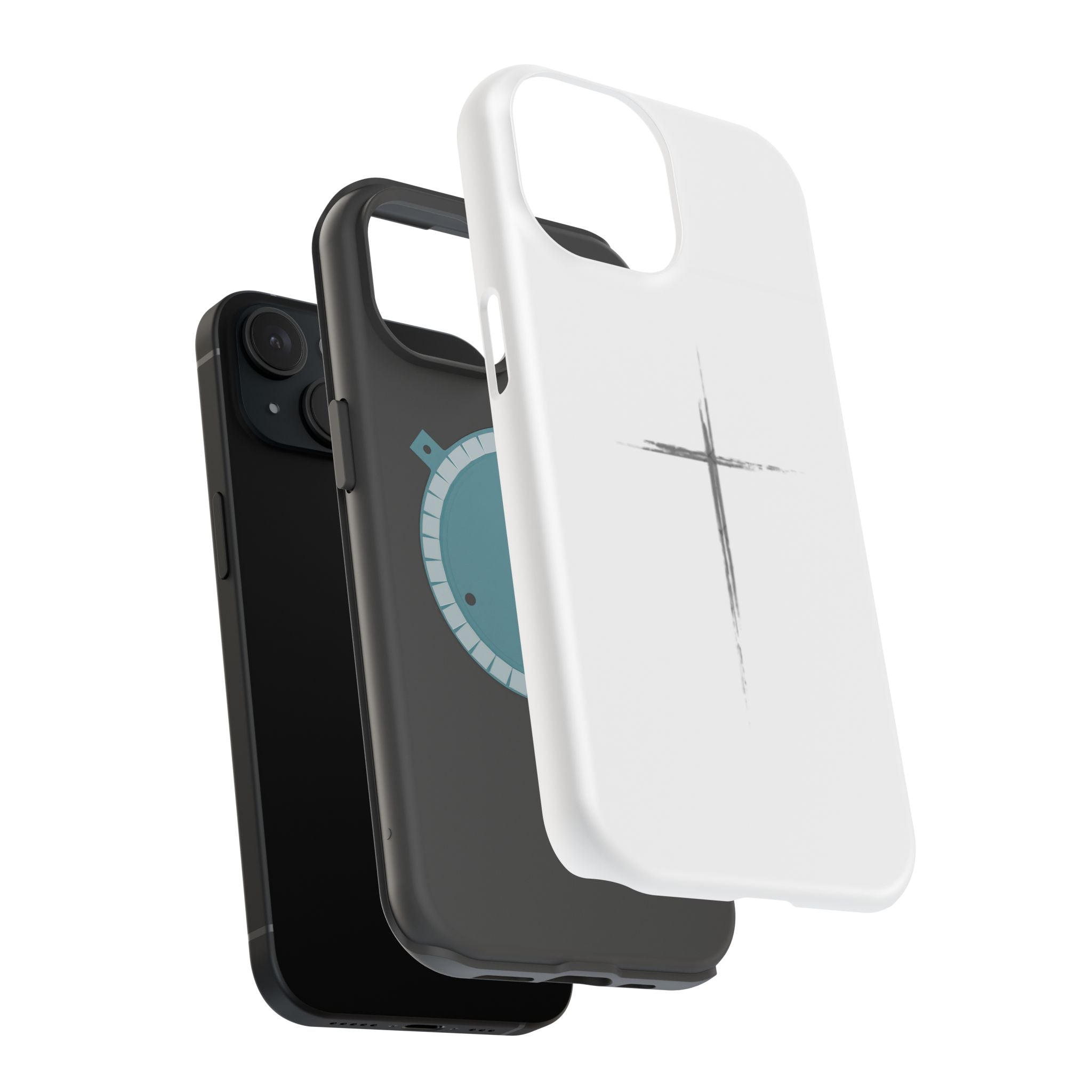 Phone Case — Minimalist Cross Magnetic Impact-Resistant Case