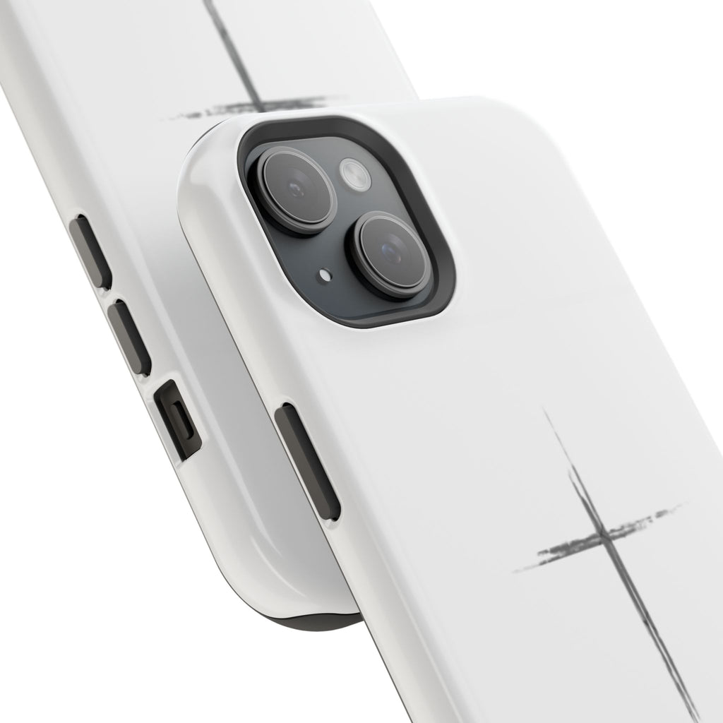 Phone Case — Minimalist Cross Magnetic Impact-Resistant Case