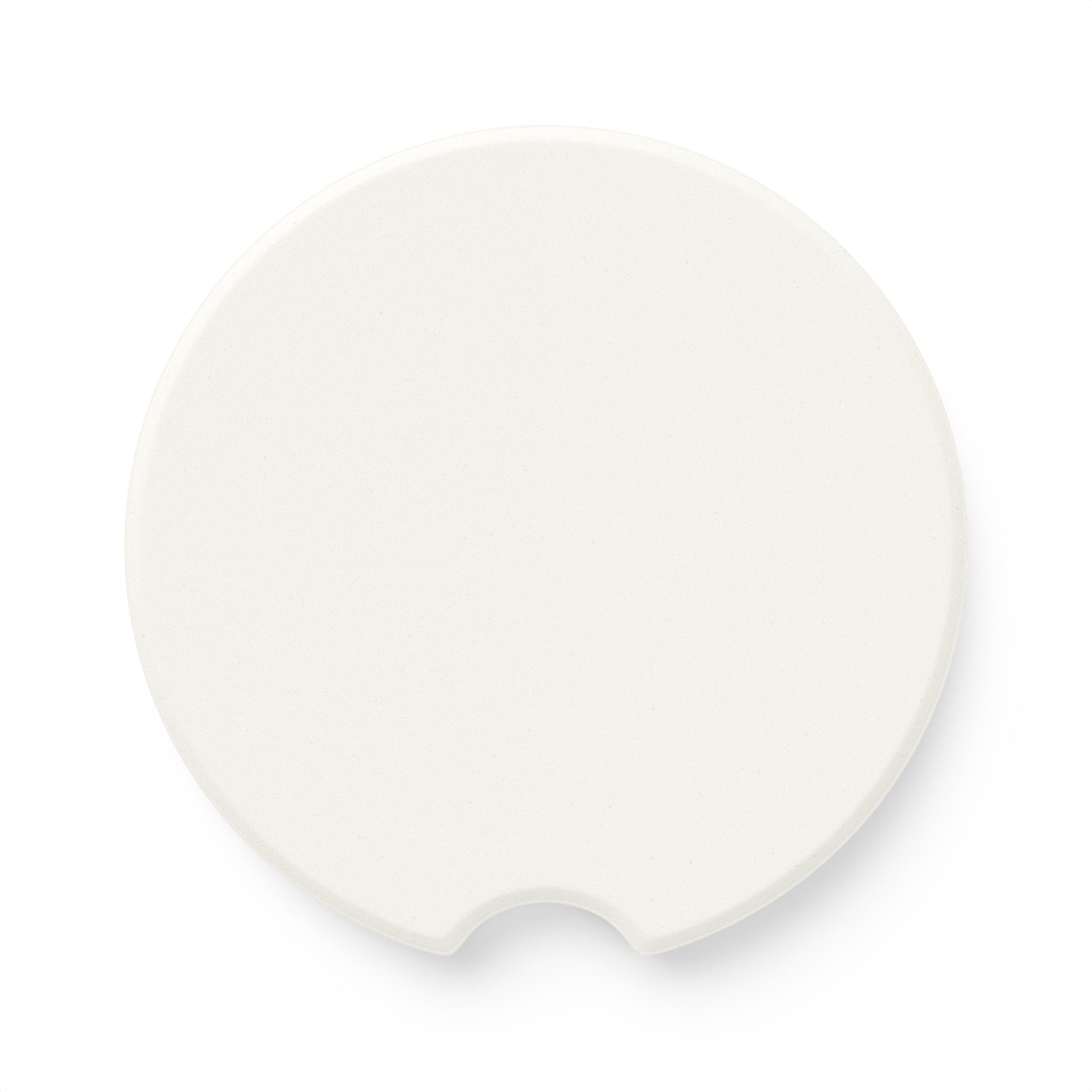 Soapstone Car Coaster — Minimal Brushstroke Cross Car Coaster