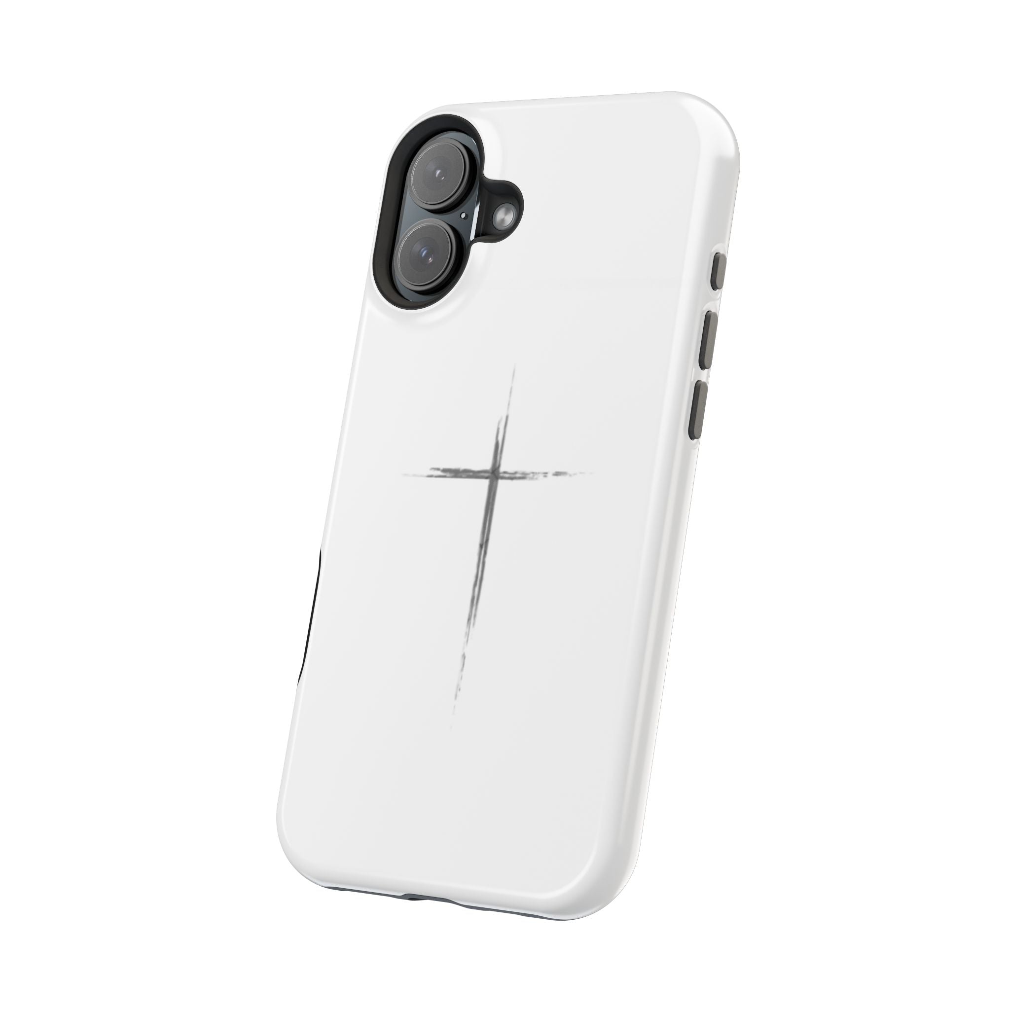 Phone Case — Minimalist Cross Magnetic Impact-Resistant Case