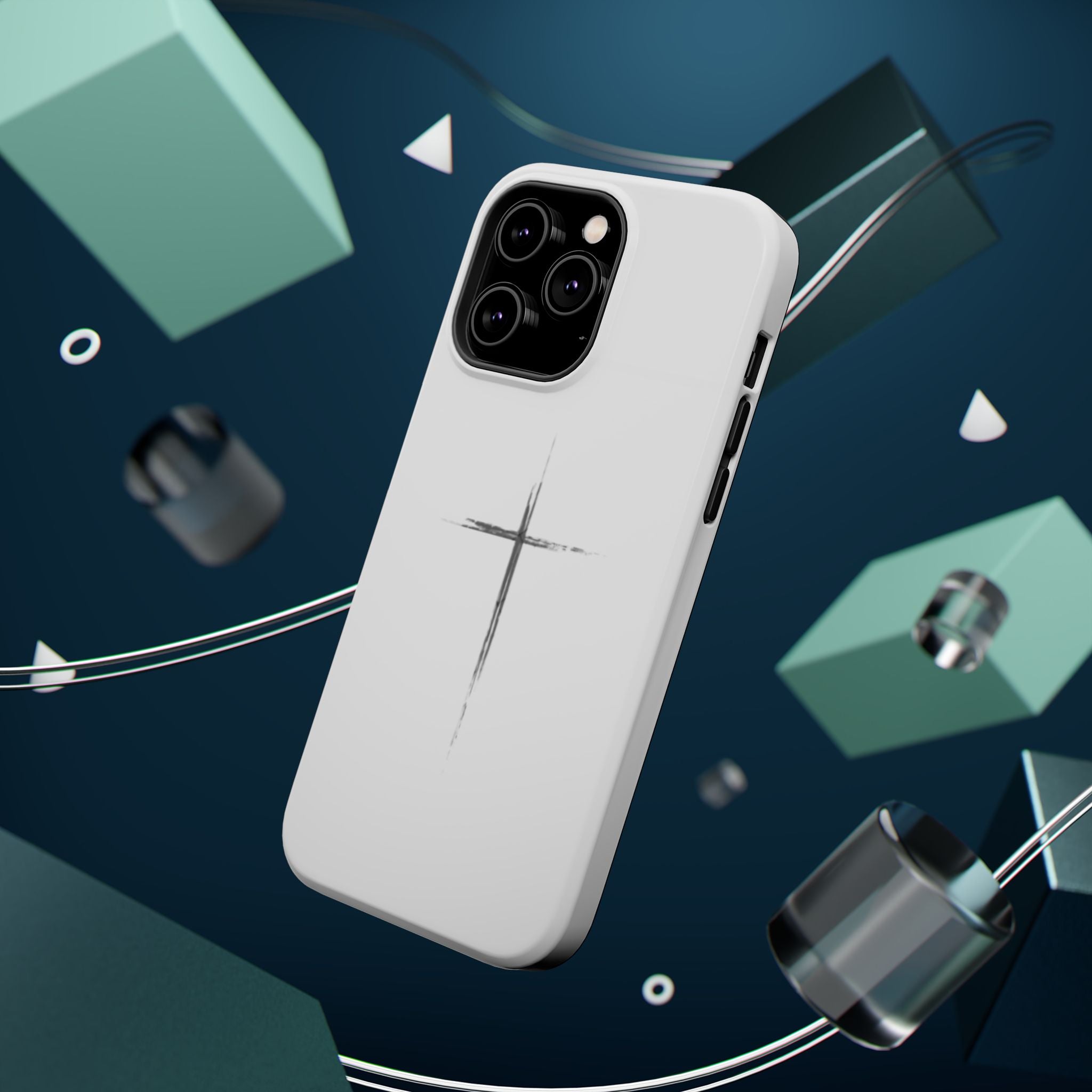 Phone Case — Minimalist Cross Magnetic Impact-Resistant Case