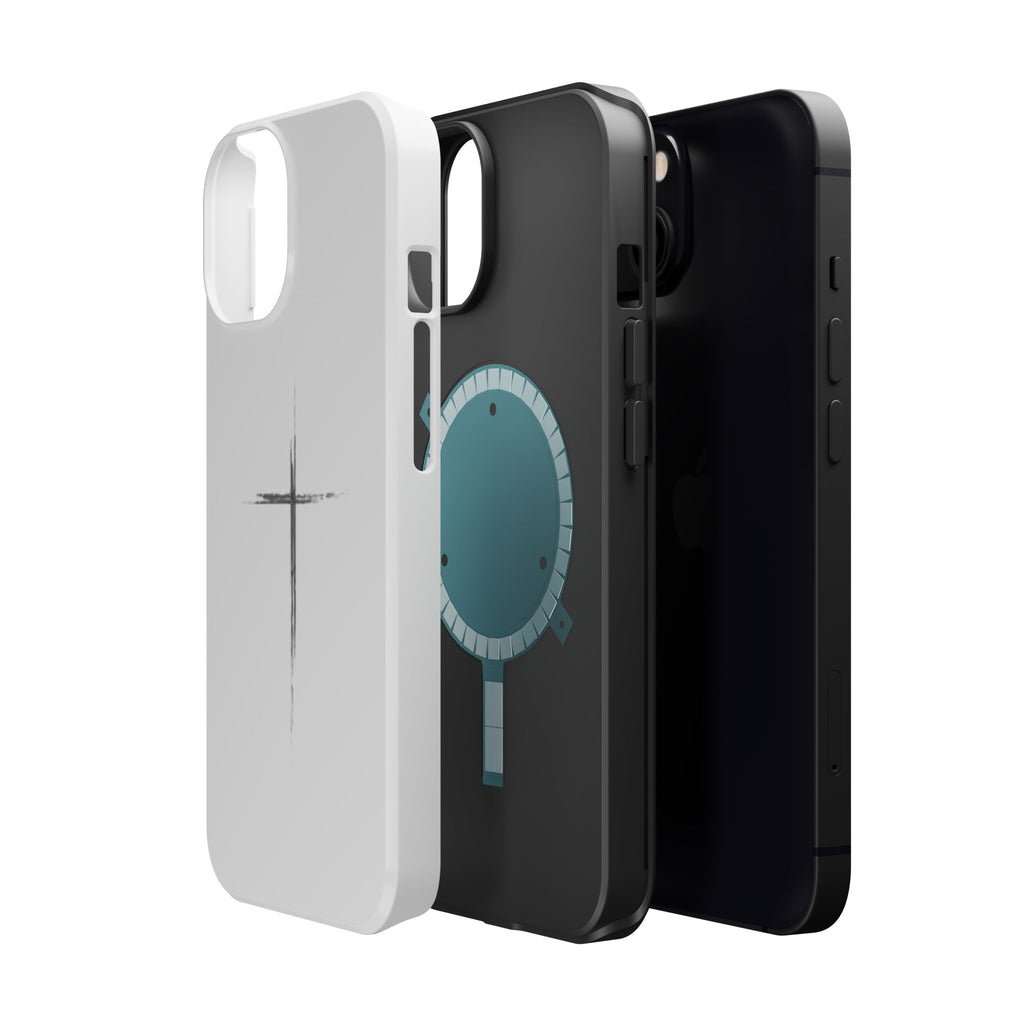 Phone Case — Minimalist Cross Magnetic Impact-Resistant Case